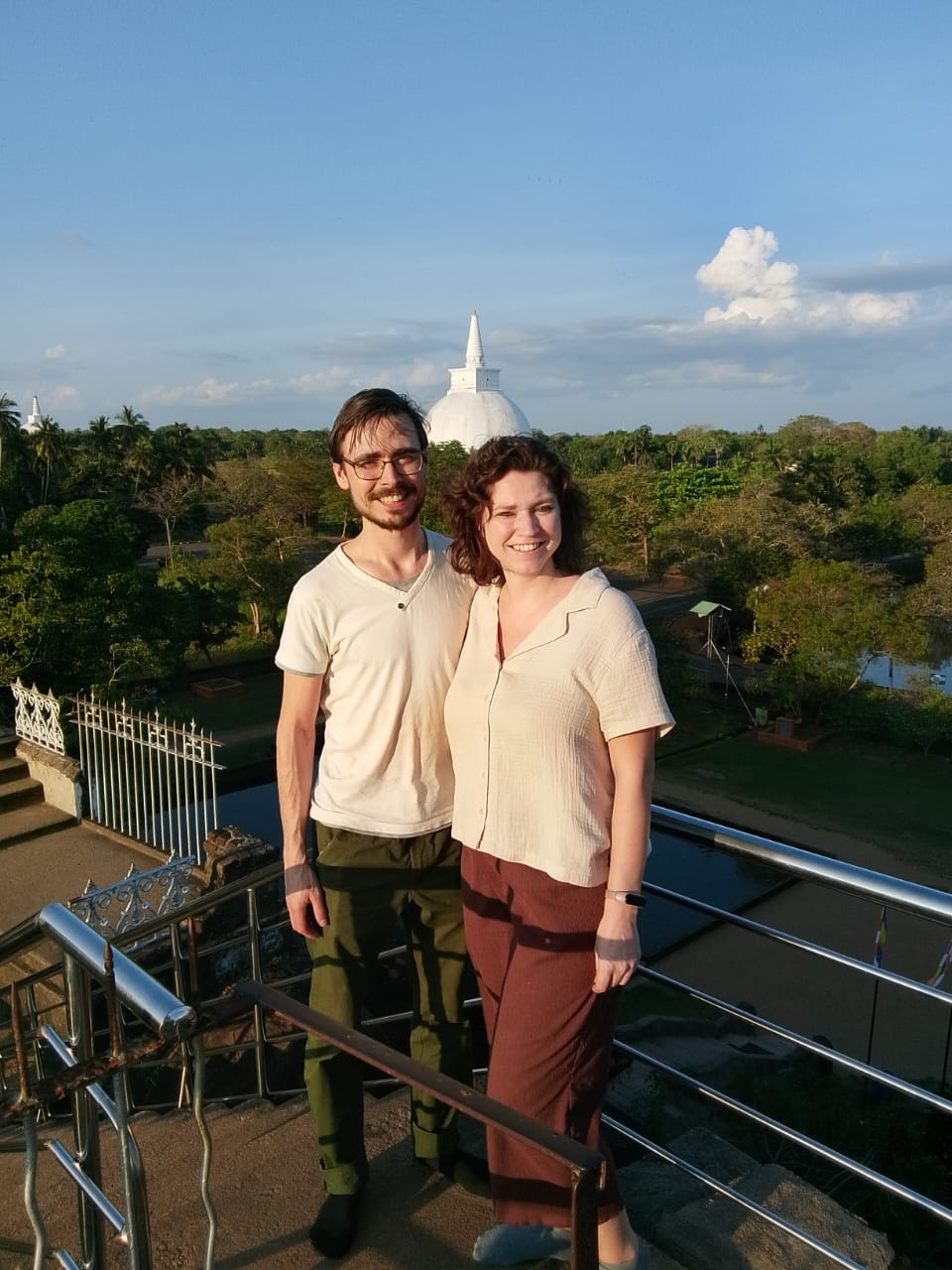 Couple at Anuradhapura ancient city