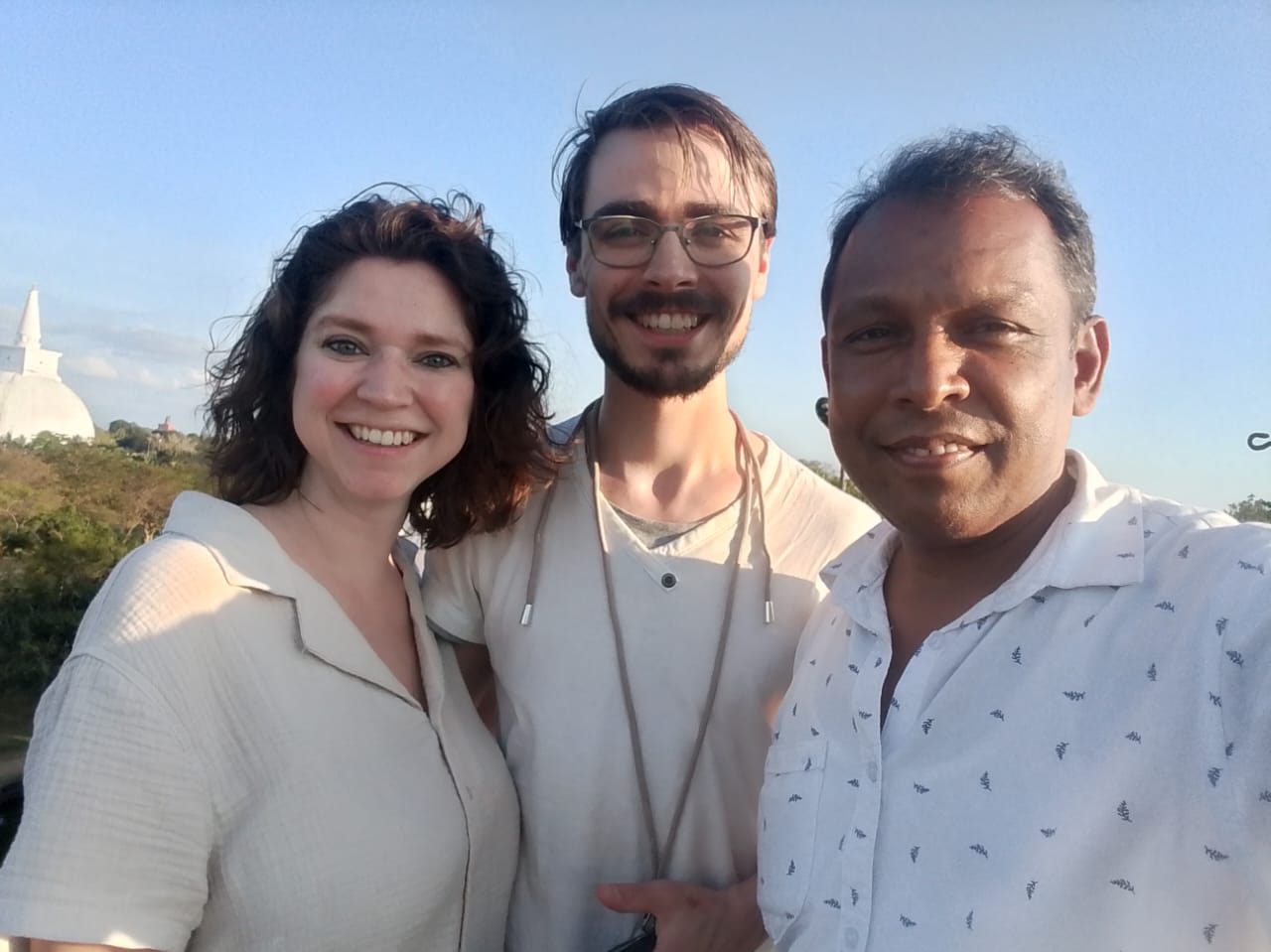 Sunset moments at Anuradhapura with Gamini